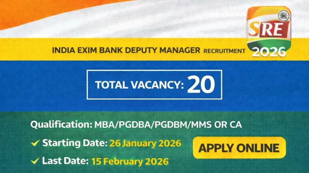 India-exim-bank-deputy-manager-recruitment-2026